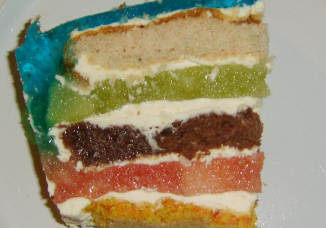 Kolorowe ciasto foto