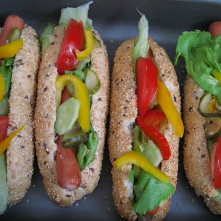 Krok 3 - kolorowe hot-dogi foto