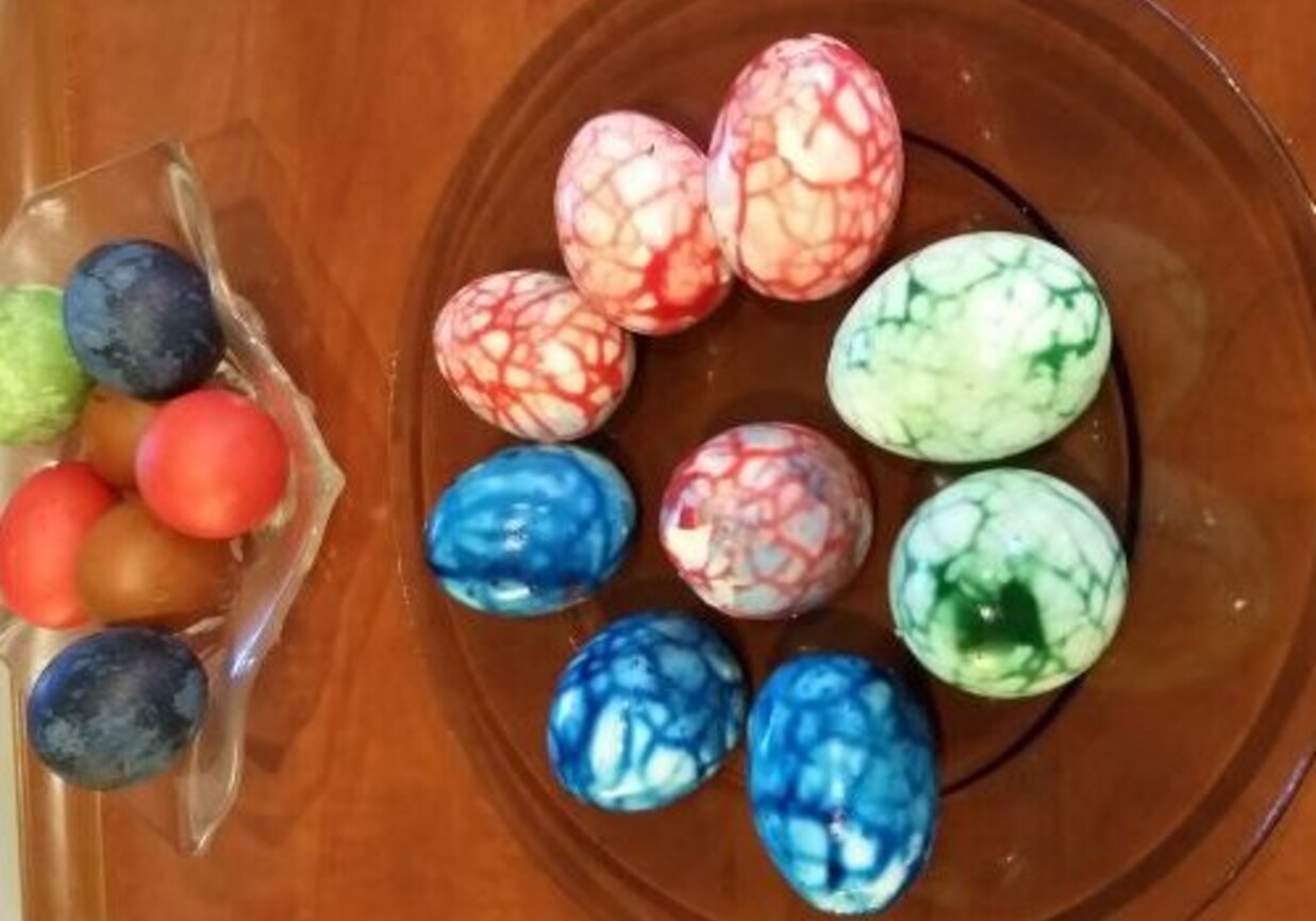 Kolorowe jajka wielkanocne foto