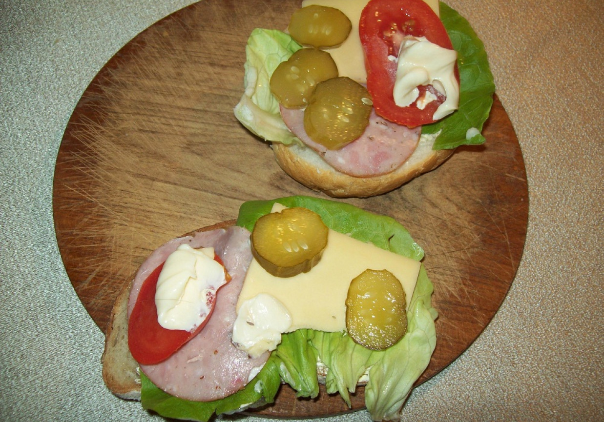 Kolorowe kanapki w wersji hard foto