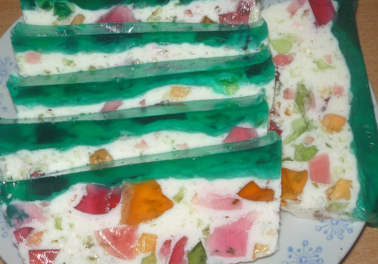 Kolorowy deser dla dzieci foto