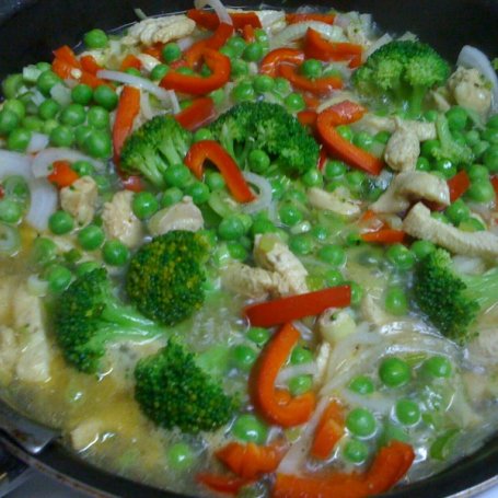 Krok 4 - Komosa ryżowa (quinoa) z kurczakiem i duszonymi warzywami foto