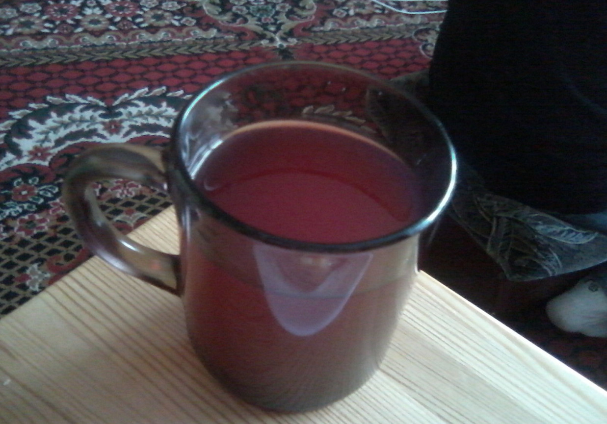 kompot agrestowo-wiśniowy foto