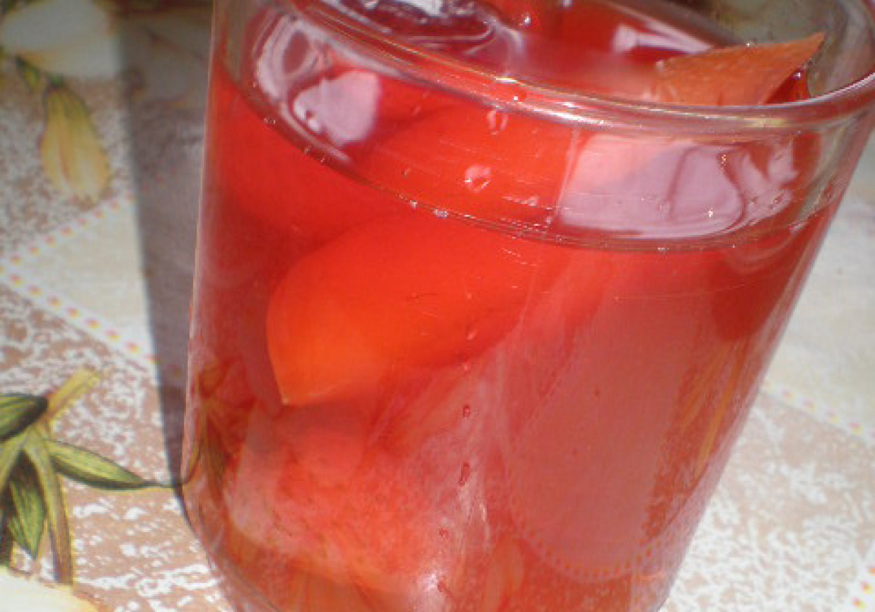 Kompot jabłkowo- truskawkowy foto