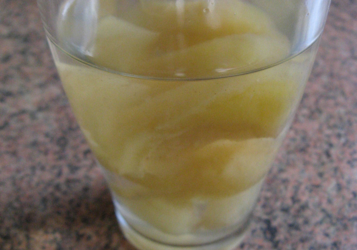 Kompot jabłkowo-gruszkowy z cynamonem foto