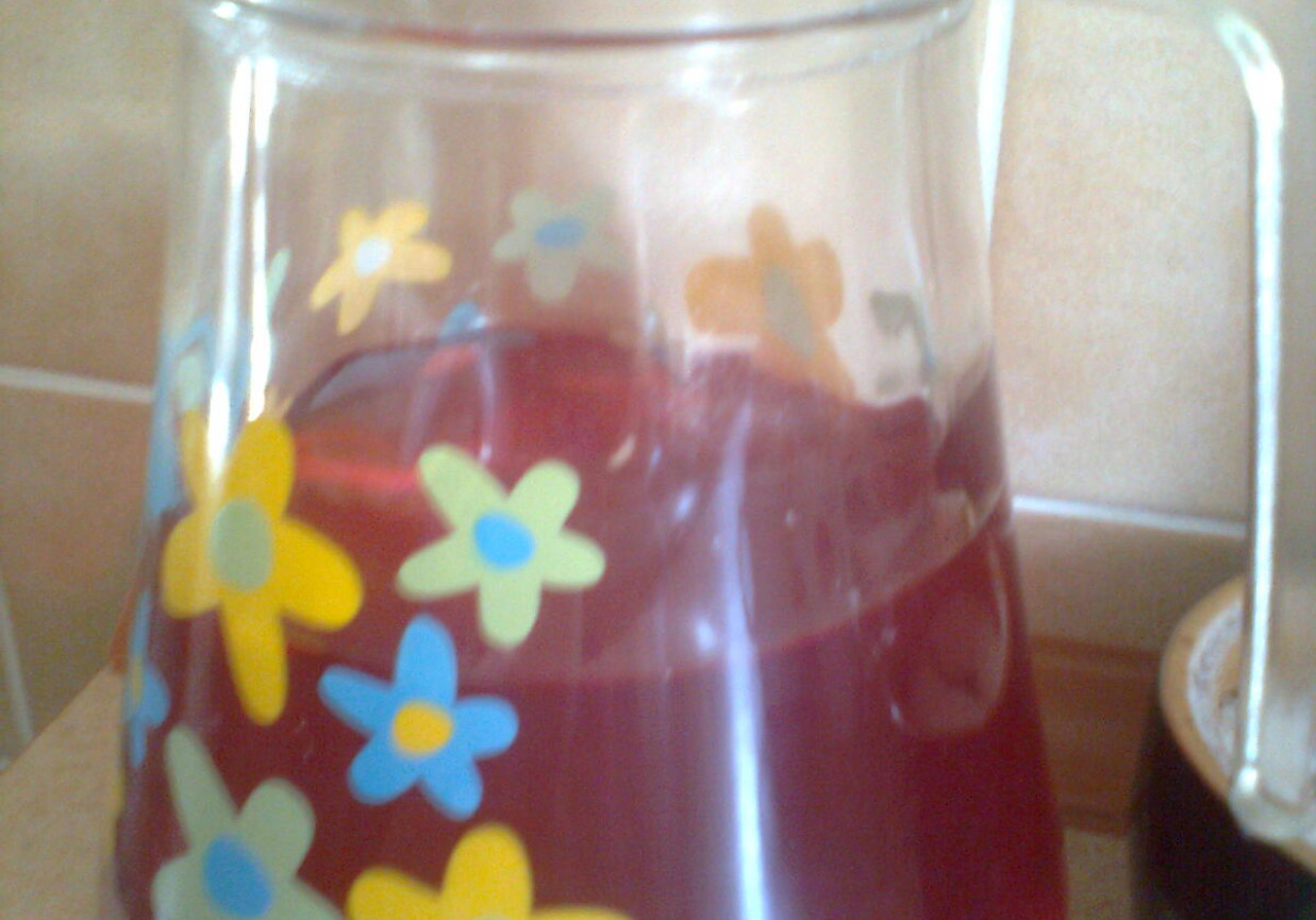 Kompot malinowy. foto