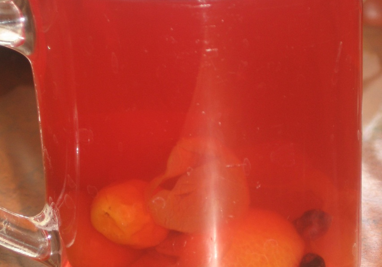 Kompot mirabelkowo-jagodowy foto