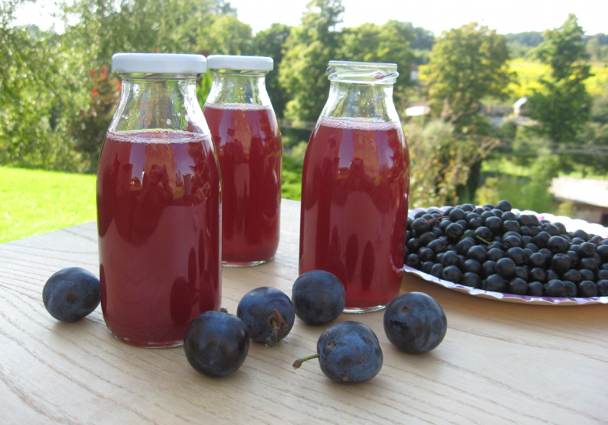 Kompot na zimę ze śliwek i aronii DoradcaSmaku.pl