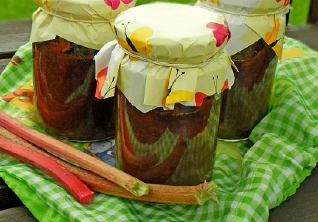 Konfitura rabarbarowa z cynamonem foto