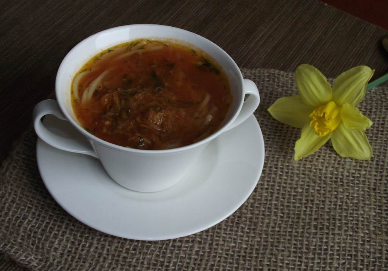 Koperkowa zupa pomidorowa  foto