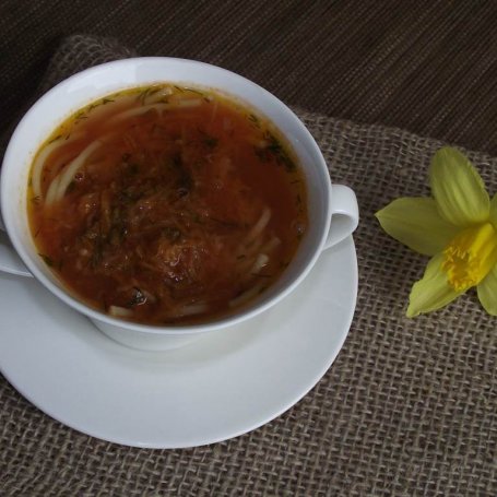 Krok 6 - Koperkowa zupa pomidorowa  foto