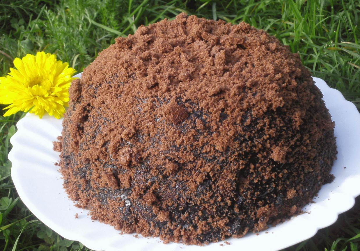 Kopiec kreta z bitą śmietaną foto