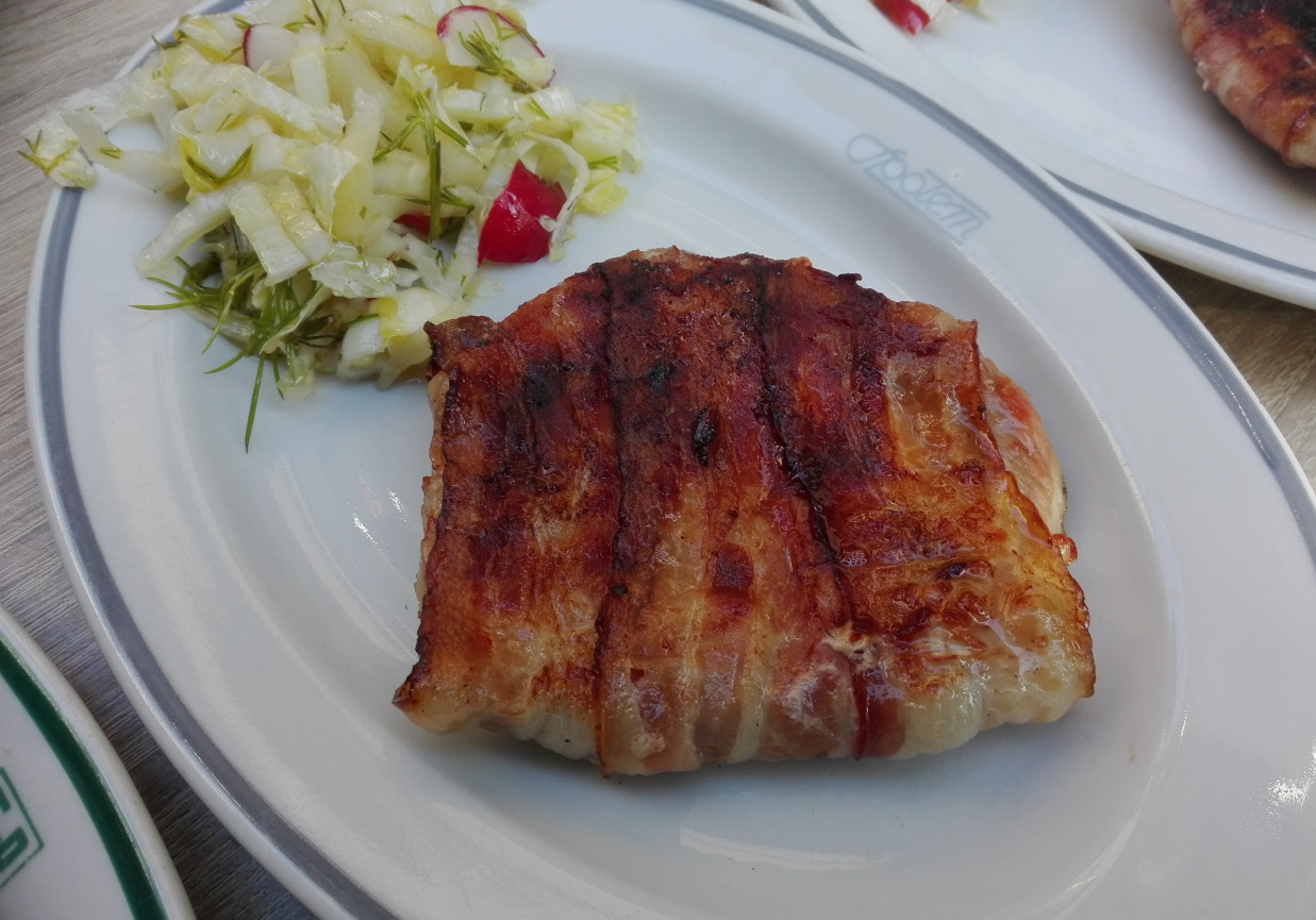 Kotlet schabowy z boczkiem foto