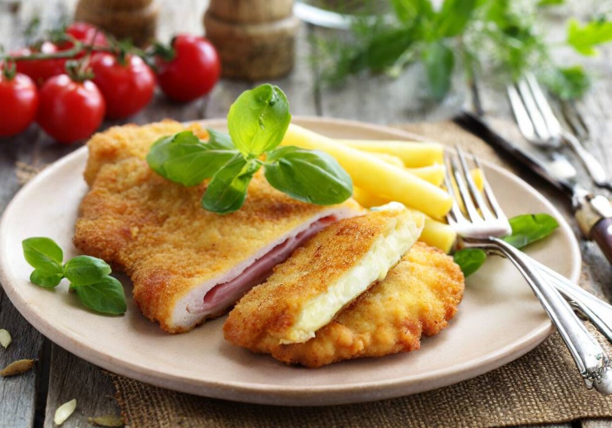 Kotlet schabowy z serem foto