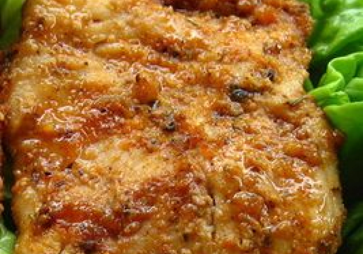Kotlet z piersi kurczaka z ryżem i sosem neapolitana foto