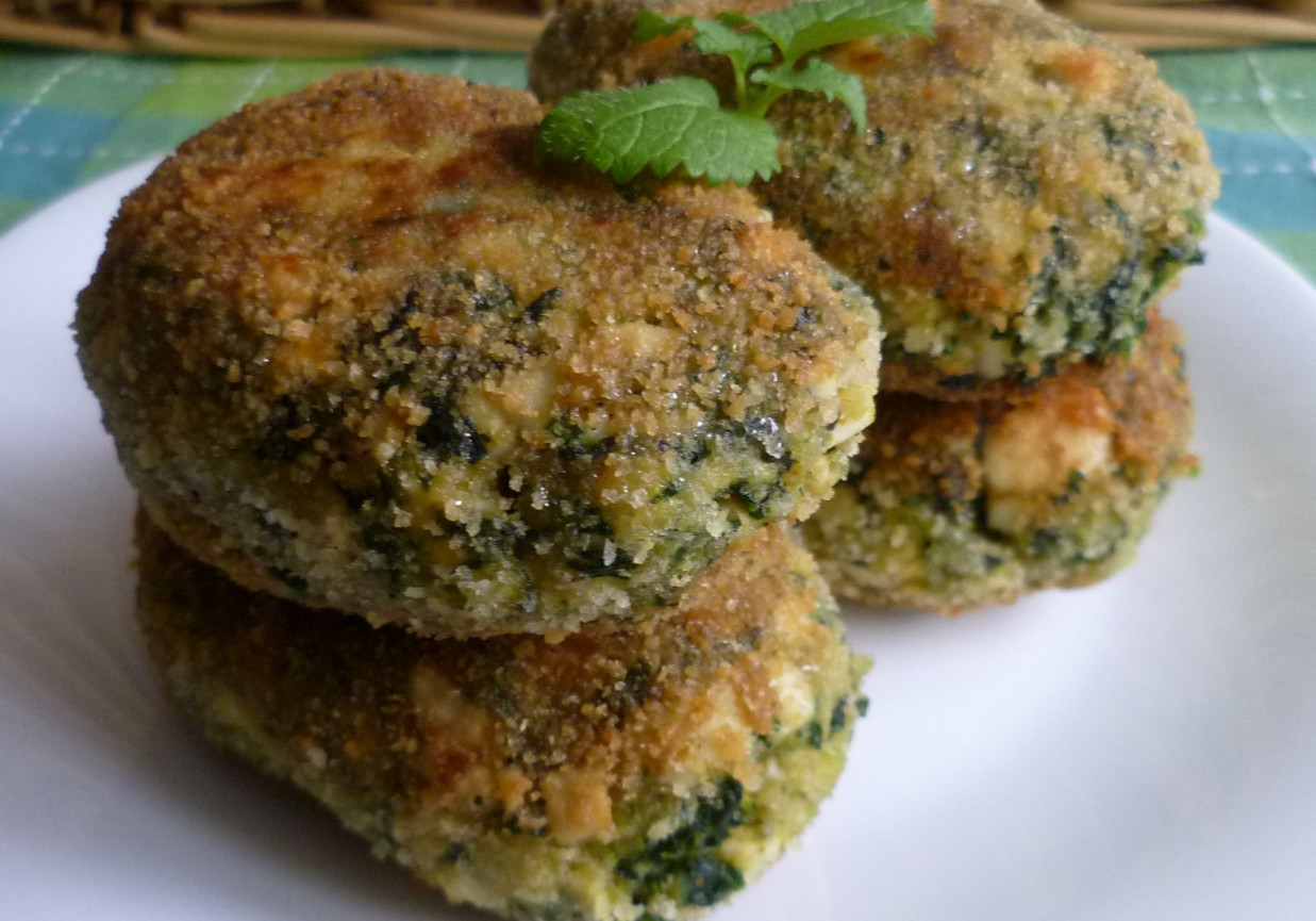 Kotlety jajeczne ze szpinakiem  foto