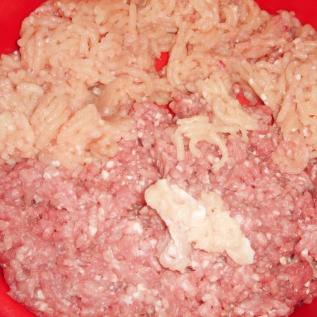Krok 1 - Kotlety mielone drobiowo-wieprzowe z pieczarkami marynowanymi foto