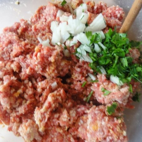 Krok 2 - Kotlety mielone lekko zielone foto