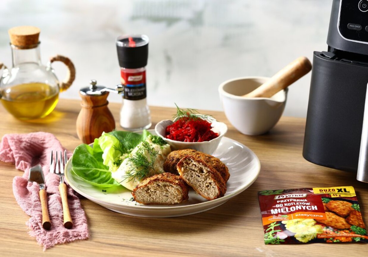 Kotlety mielone z air fryera foto