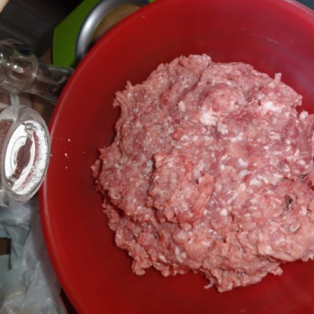 Krok 1 - Kotlety mielone z farszem pieczarkowym foto