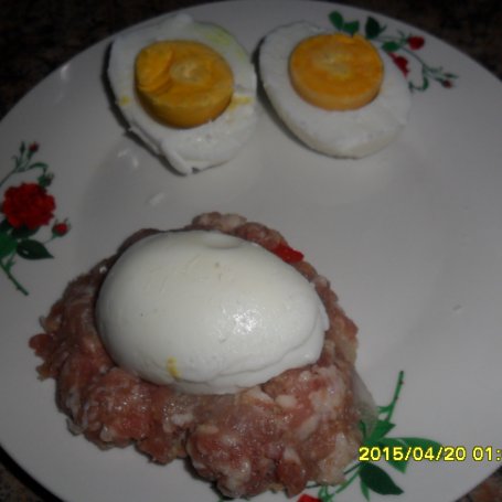 Krok 3 - Kotlety mielone z jajkiem foto