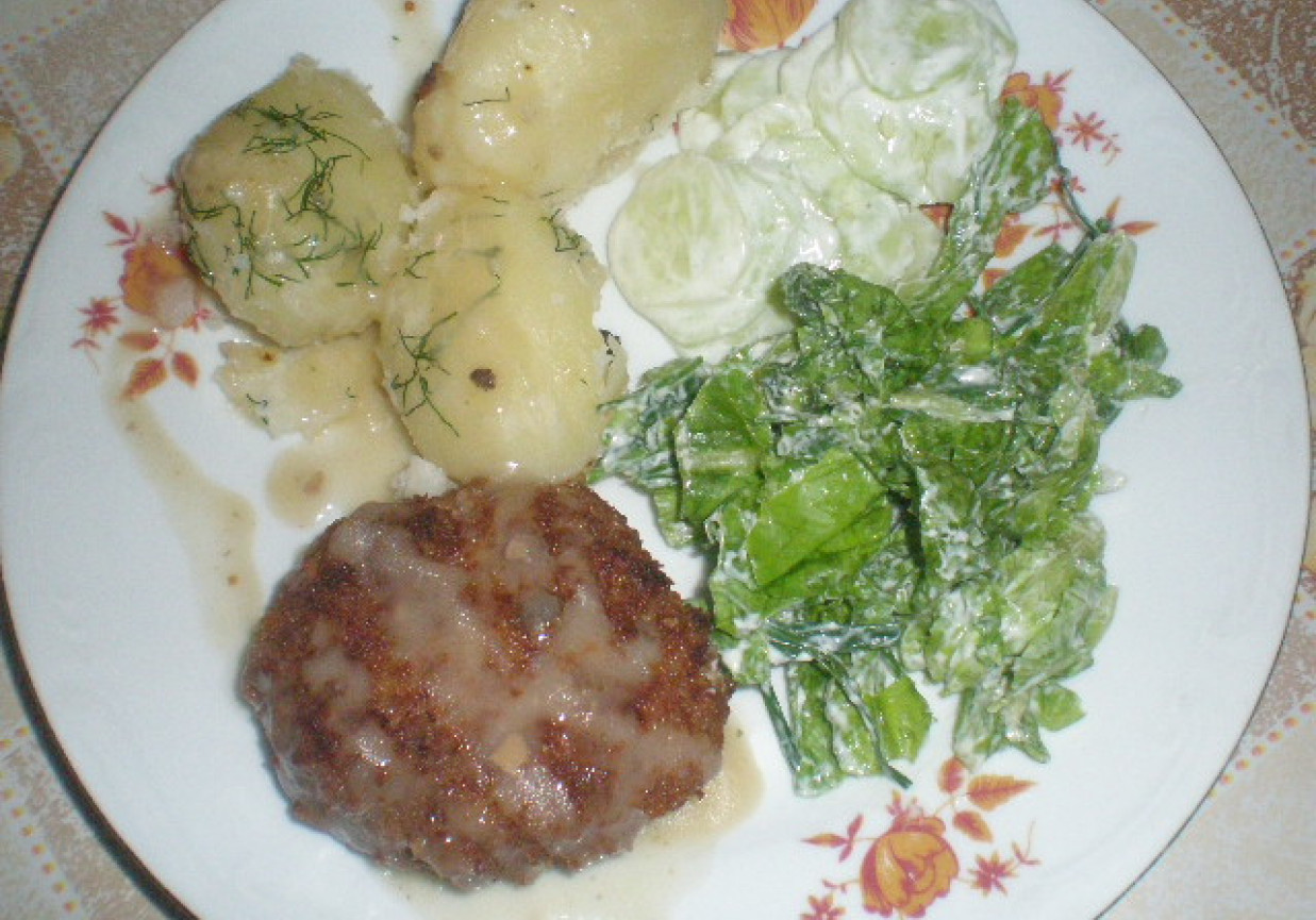 Kotlety mielone z pieczarkami foto