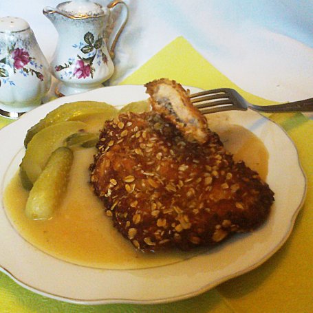 Krok 8 - Kotlety panierowane w płatkach owsianych foto