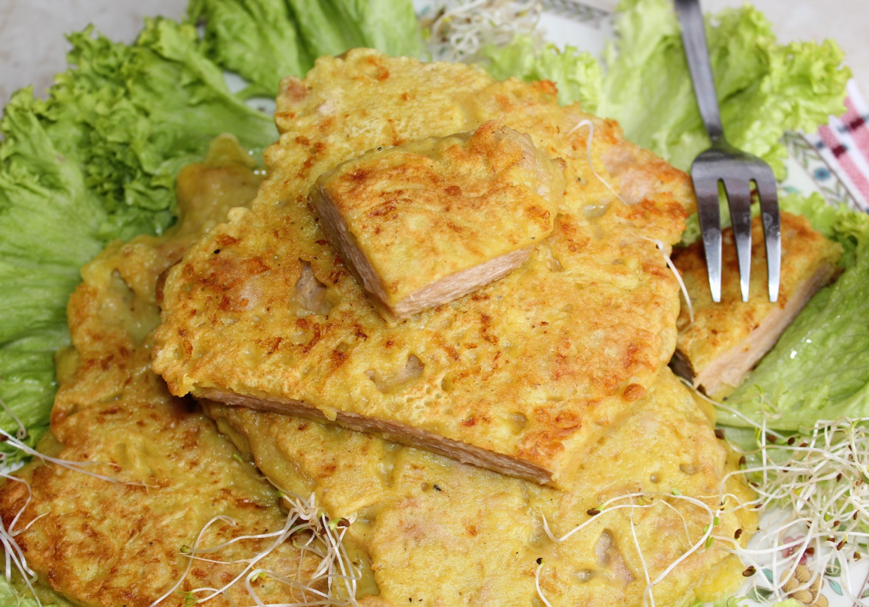 Kotlety sojowe w cieście serowym z curry foto