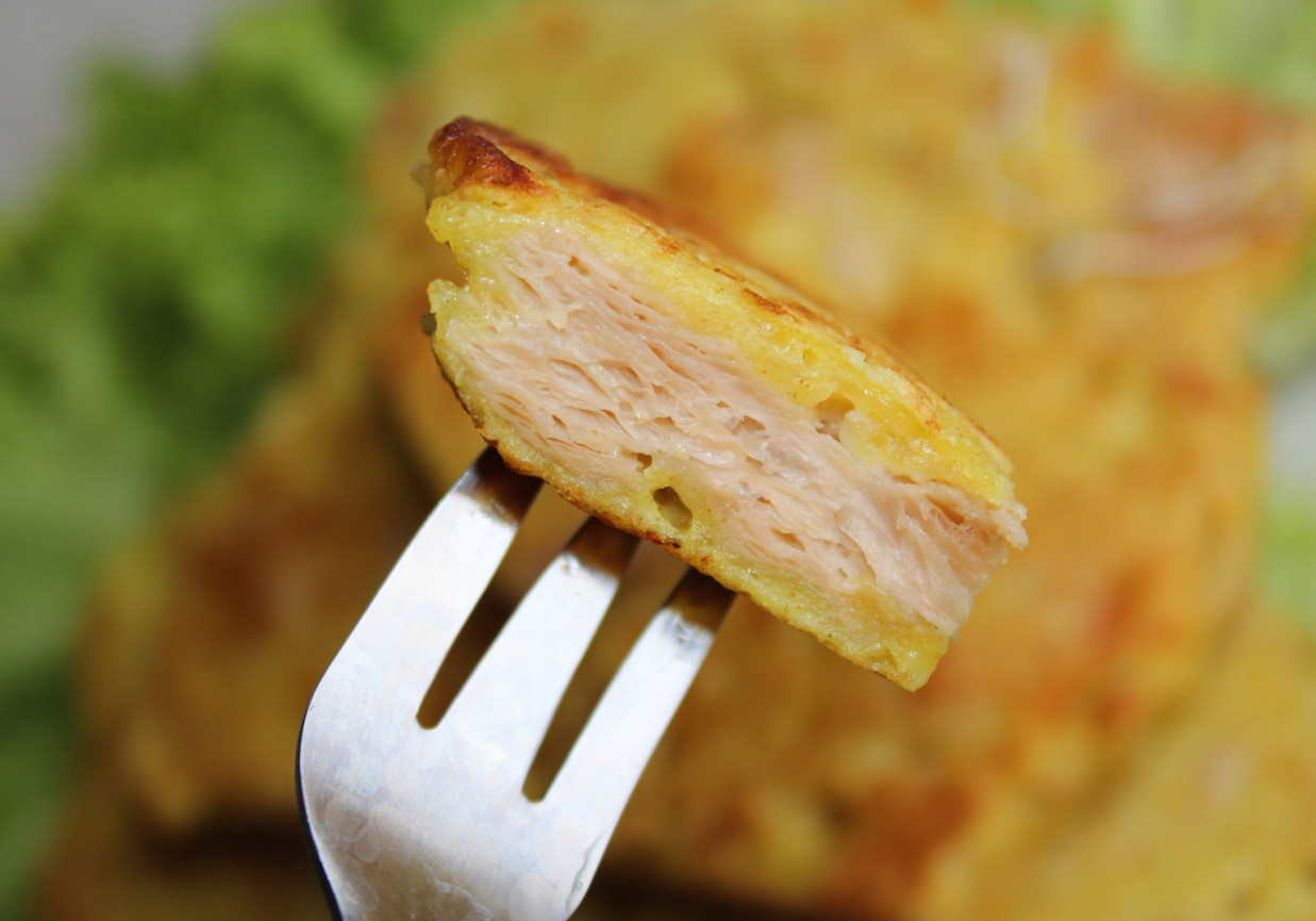 Kotlety sojowe w cieście serowym z curry foto