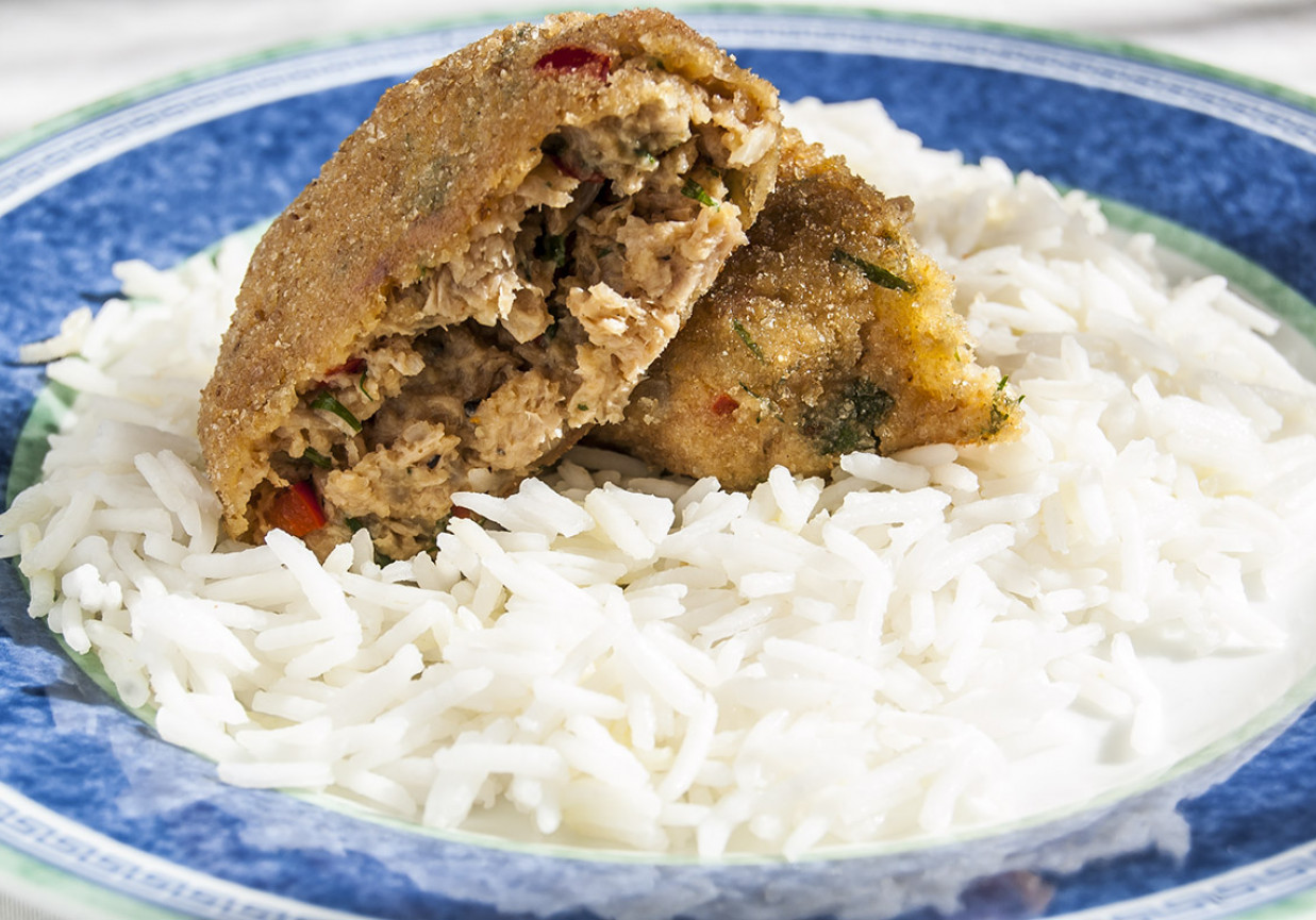 Kotlety sojowe z papryką foto