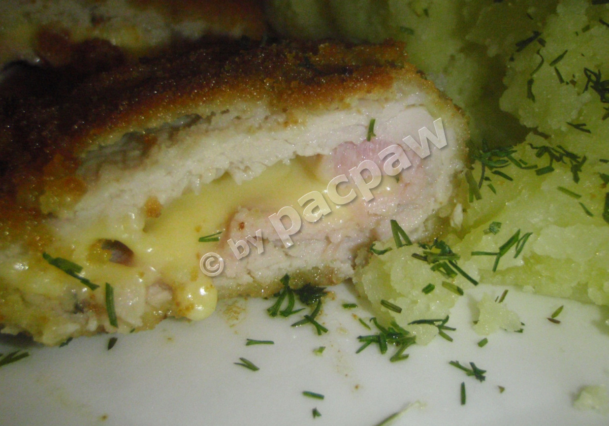 Kotlety szwajcarskie z serem i szynką foto