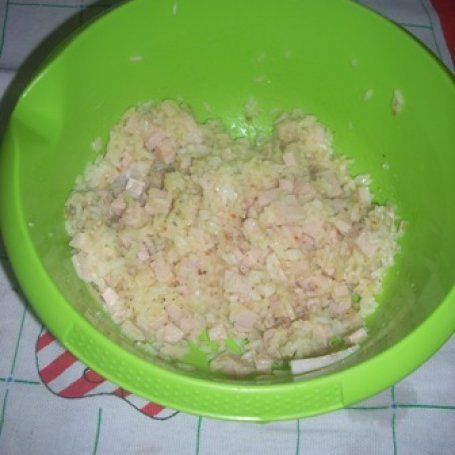 Krok 2 - Kotlety z ryżu i szynki foto