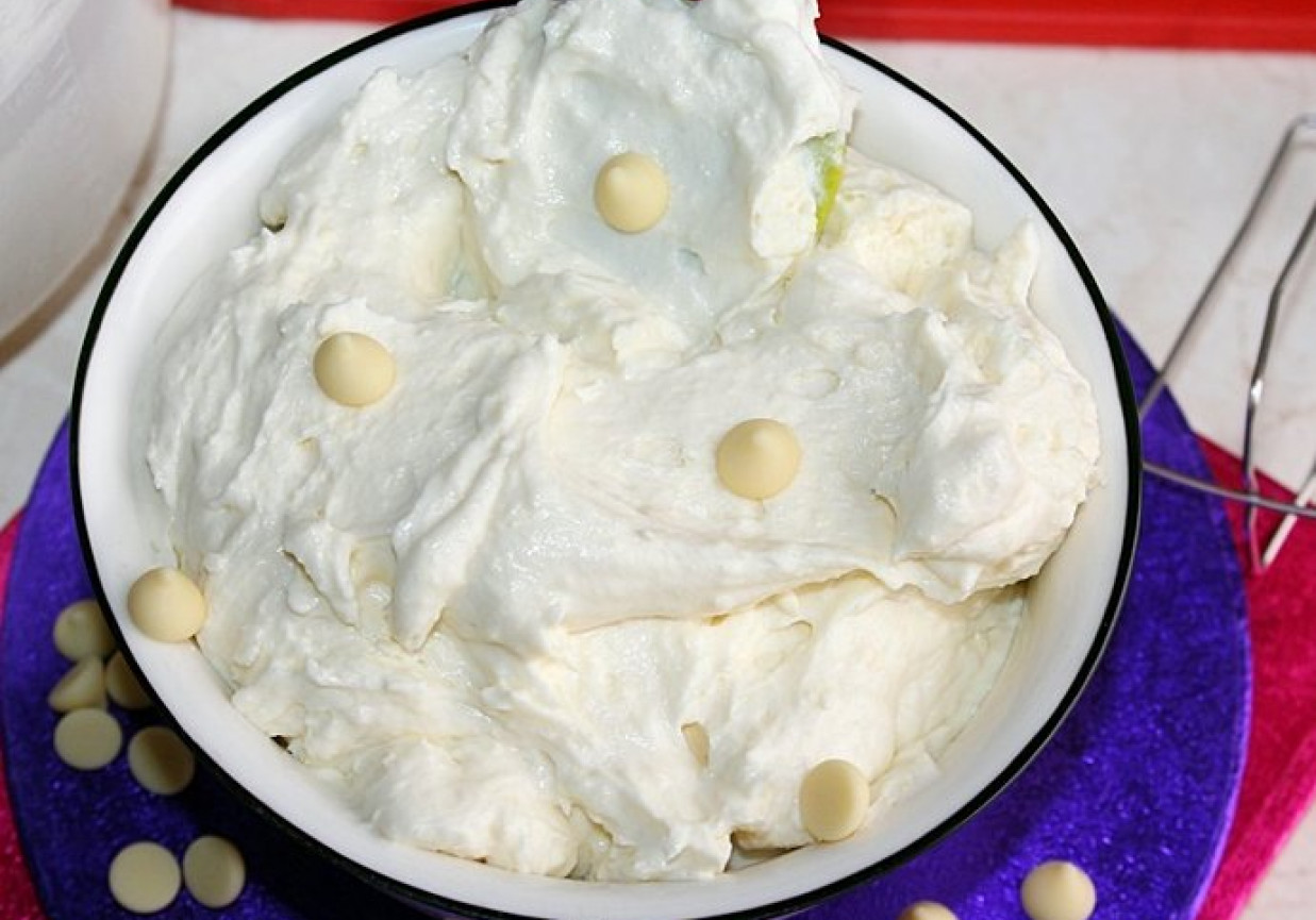 Krem jogurtowy z białą czekoladą (bez żelatyny) foto