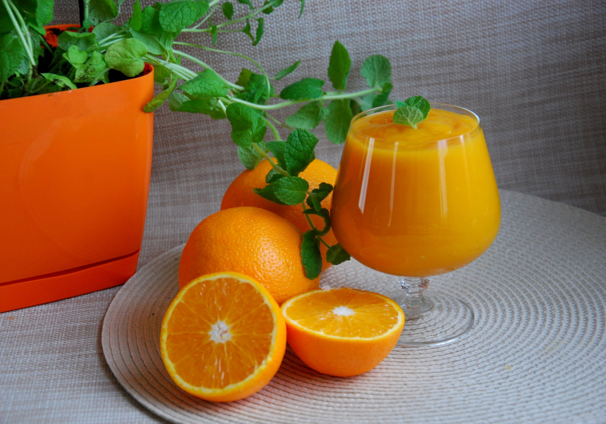 Krem pomarańczowo- miętowy foto