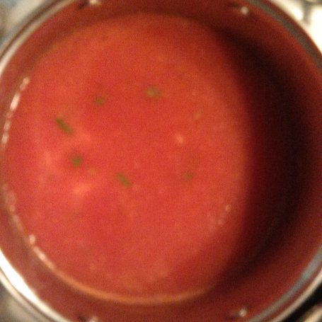 Krok 3 - Krem pomidorowy z bazylią foto