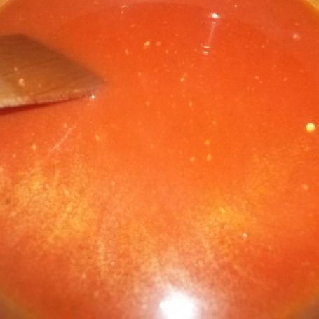 Krok 9 - Krem pomidorowy z pieczonych warzyw foto