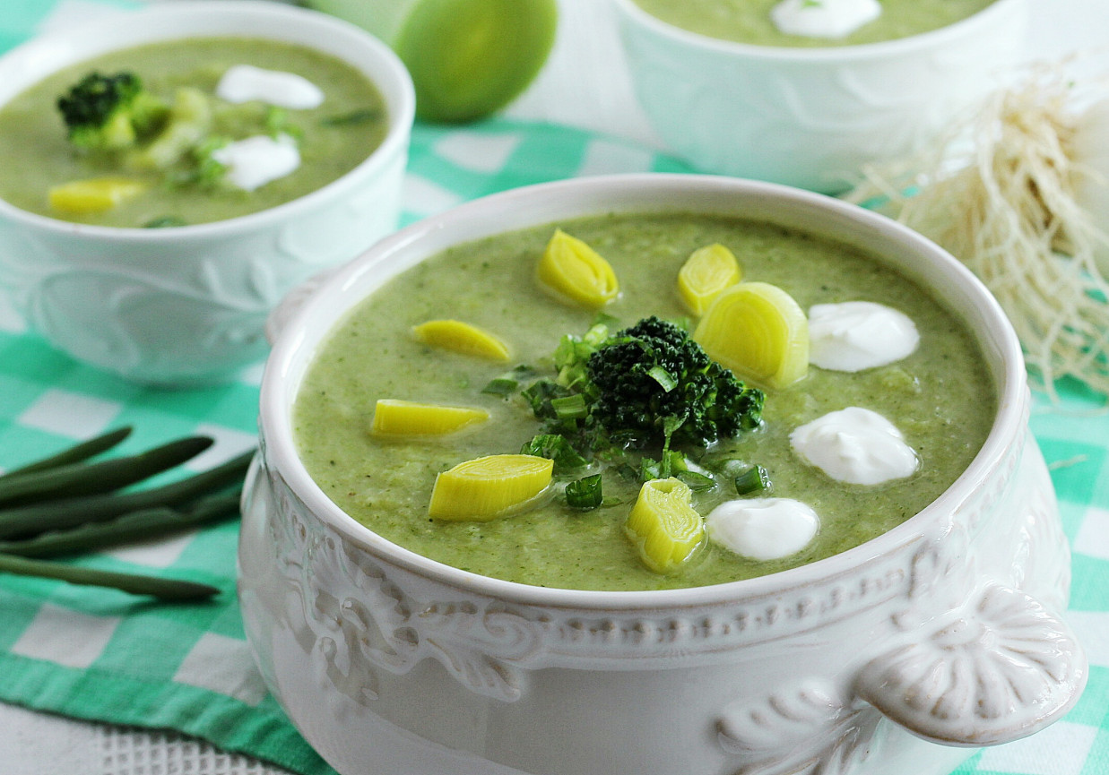 Krem porowo brokułowy foto