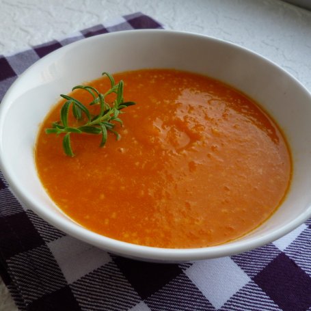 Krok 6 - Krem z marchewki z kuskusem foto