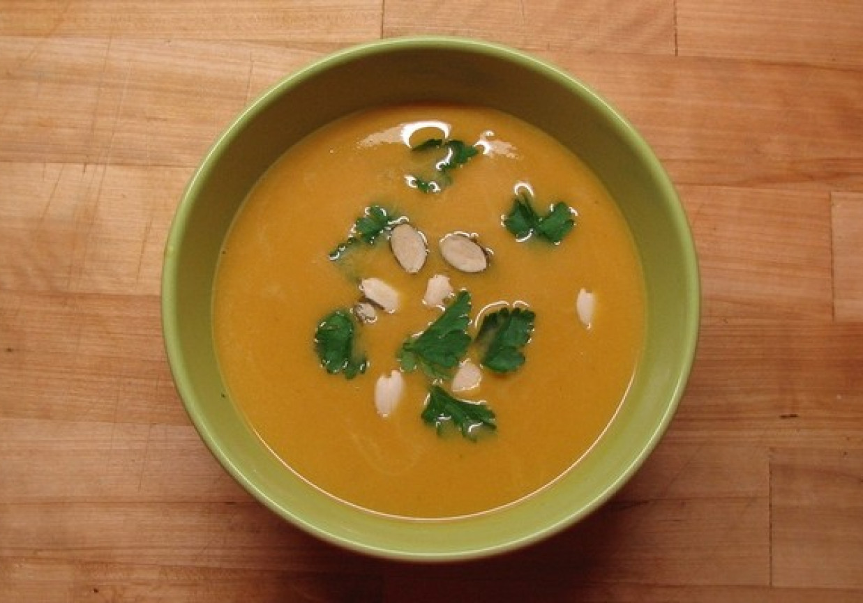 Kremowa zupa dyniowa foto
