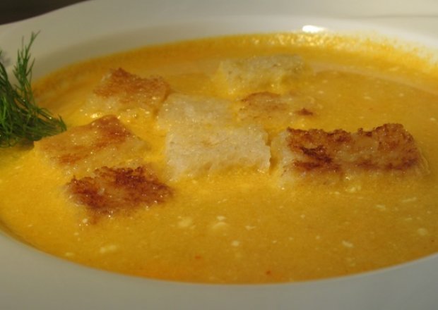 Fotografia przedstawiająca Kremowa zupa dyniowa
