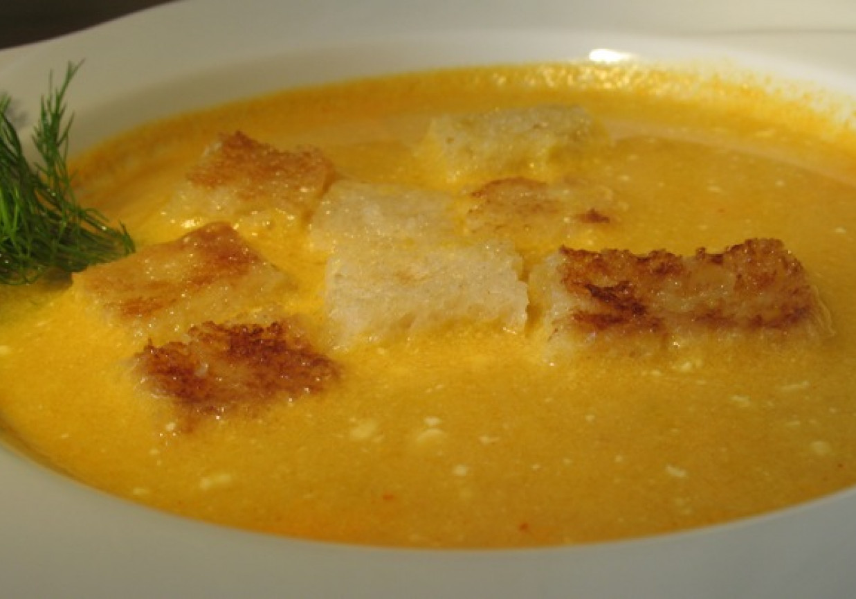 Kremowa zupa dyniowa foto