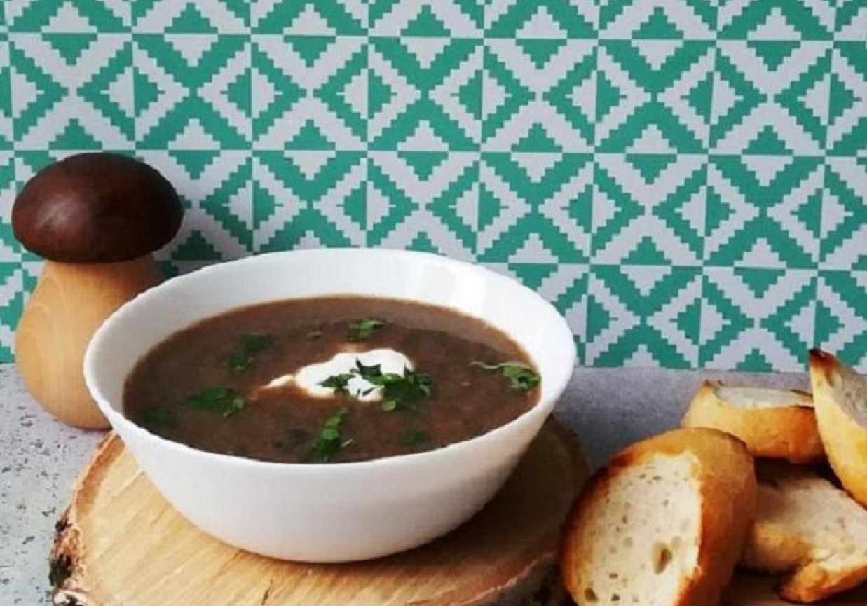 Kremowa zupa grzybowa foto
