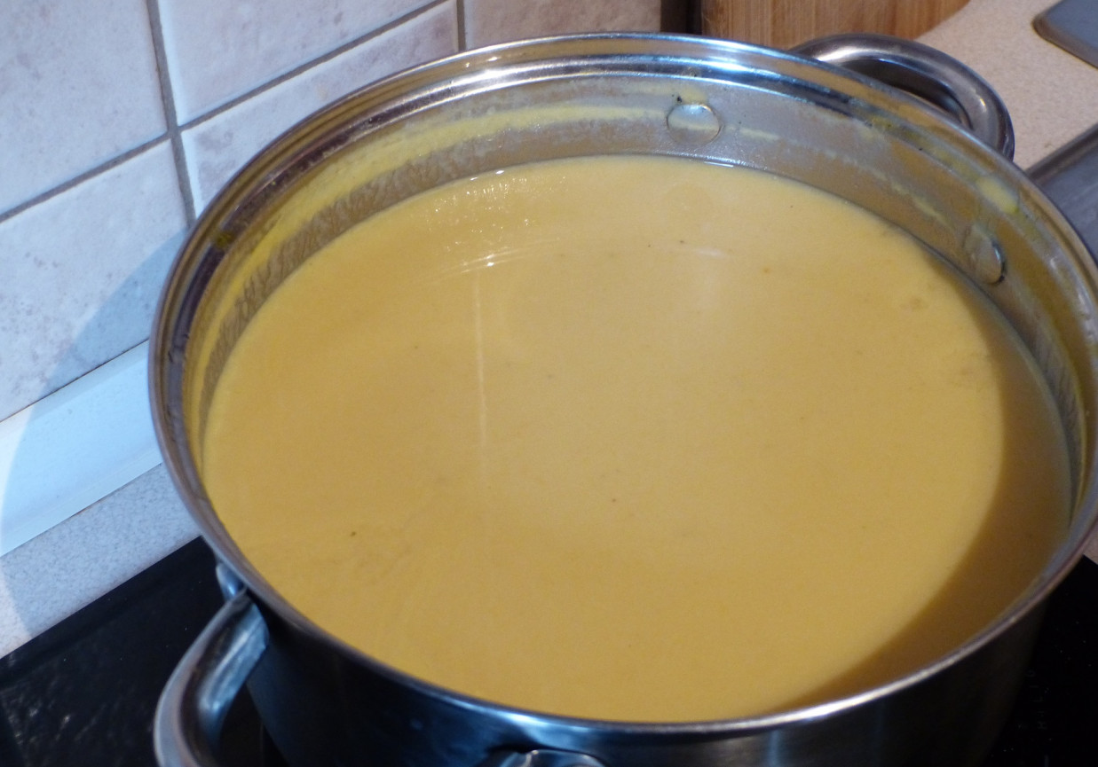 Kremowa zupa krem z cebuli foto