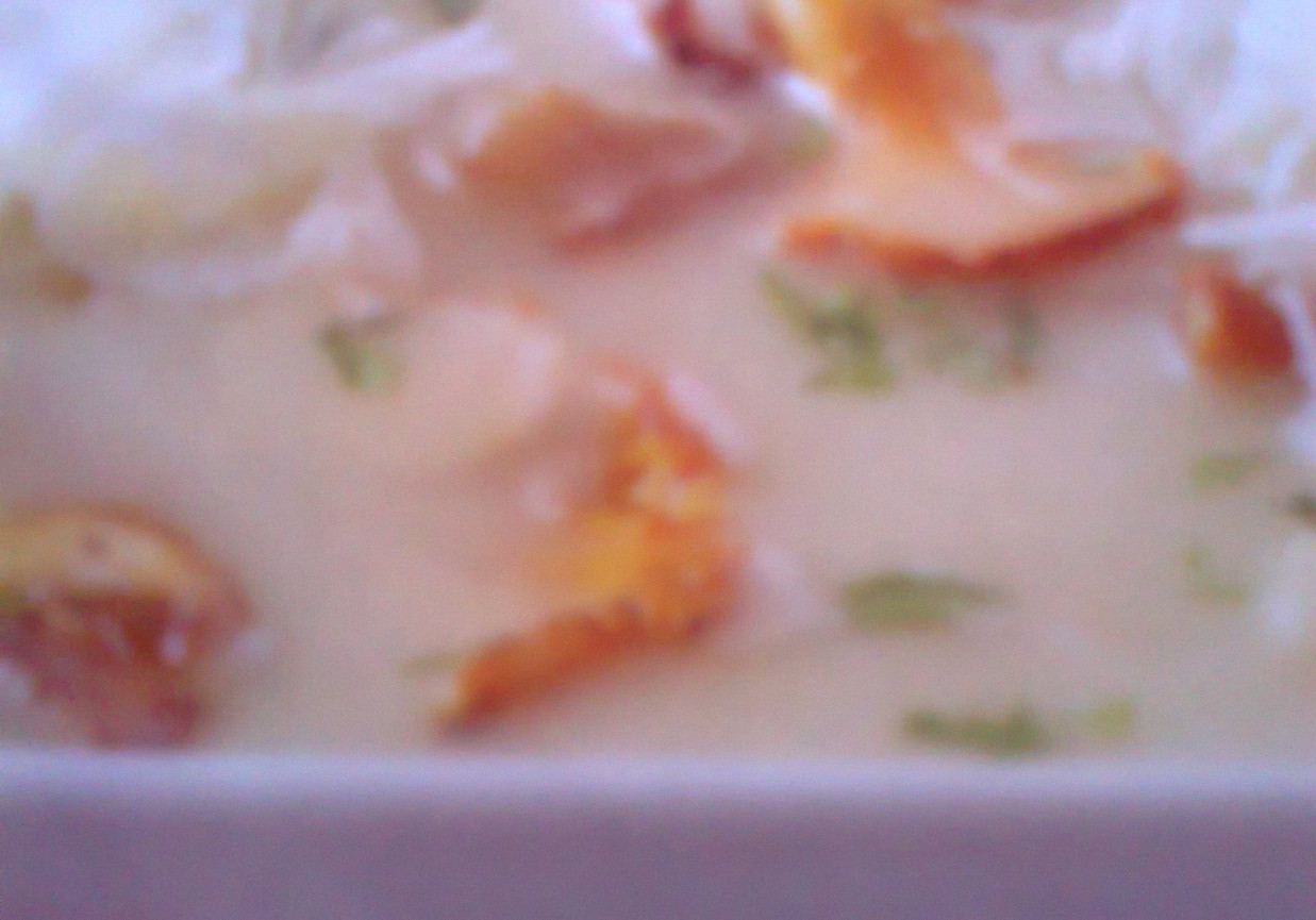 Kremowa zupa kurkowa foto