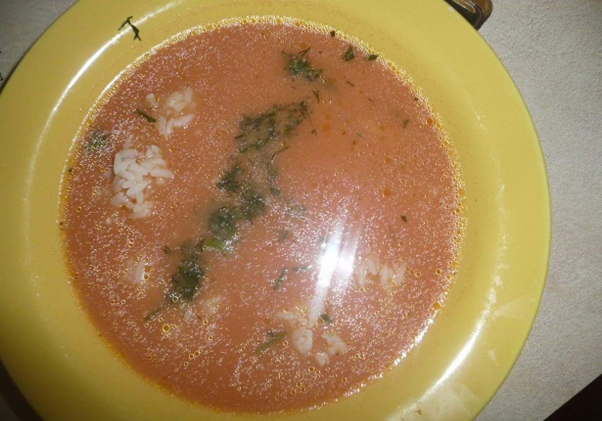 Kremowa zupa pomidorowa foto