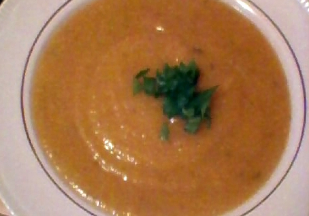 kremowa zupa z trzech warzyw foto