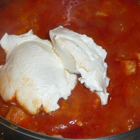 Krok 4 - Kremowy sos z kurczakiem  foto