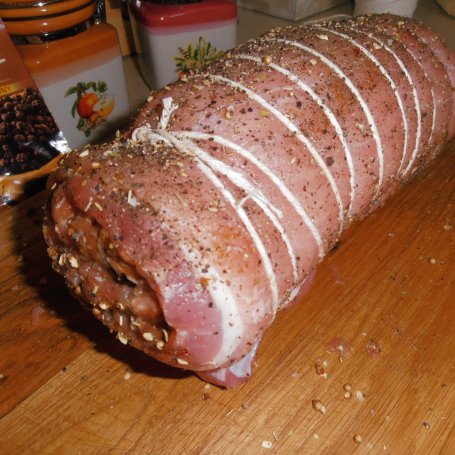 Krok 4 - Kresowy boczek z suszonym jabłkiem foto