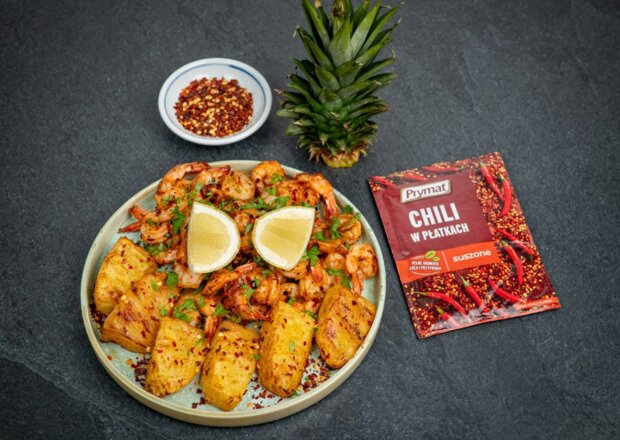 Fotografia przedstawiająca Krewetki z air fryera