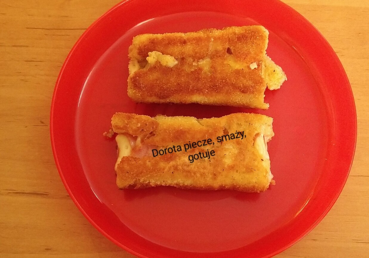 Krokieciki z chleba tostowego foto